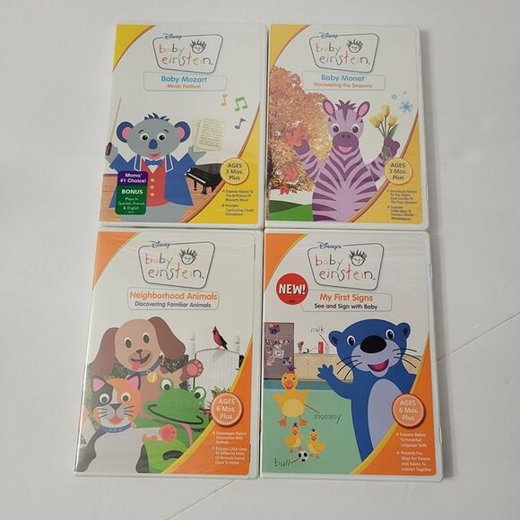 NEW Baby Einstein DVD Nursery Necessities 4 Pk Where Discovery Begins 1st Signs - Picture 3 of 11